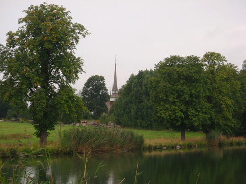 A Church across the canal.